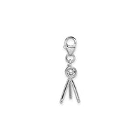 Petite Telescope Pendant (Silver) side - Popular Jewelry - New York