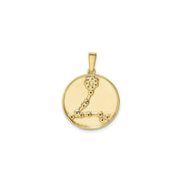 Pisces Zodiac Constellation Medal (Silver) back - Popular Jewelry - New York