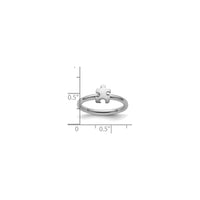 Puzzle Piece Ring (Silver) scale - Popular Jewelry -New York