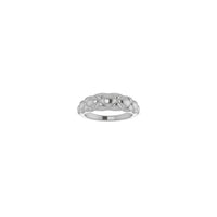 Quilted Dome Ring (Silver) front - Popular Jewelry - New York