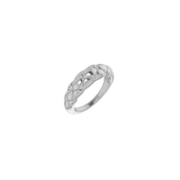 Quilted Dome Ring (Silver) main - Popular Jewelry - New York