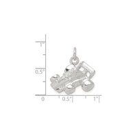 Race Car Pendant (Silver) scale - Popular Jewelry - New York