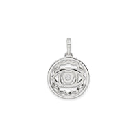 Third Eye Chakra Round Pendant (Silver) back - Popular Jewelry - New York