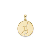 Virgo Zodiac Constellation Medal (Silver) front - Popular Jewelry - New York