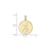 Virgo Zodiac Constellation Medal (Silver) scale - Popular Jewelry - New York