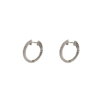 Diamond Inside-Out Hoops Earrings (14K)