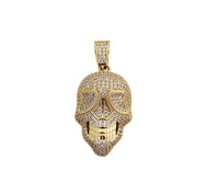 Iced-Out Skull Pendant (14K)