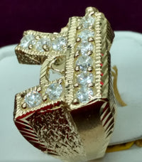 Icy Submachine Gun Ring 10K - Lucky Diamond 恆福珠寶金行 New York City 169 Canal Street 10013 Jewelry store Playboi Charlie Chinatown @luckydiamondny 2124311180