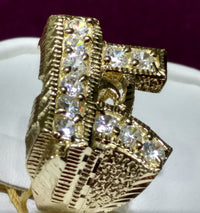 Icy Submachine Gun Ring 10K - Lucky Diamond 恆福珠寶金行 New York City 169 Canal Street 10013 Jewelry store Playboi Charlie Chinatown @luckydiamondny 2124311180