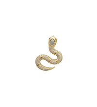 Iced-Out Snake Pendant (14K)