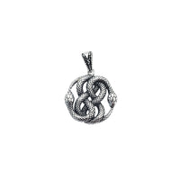 Double Head Snake Pendant (Silver)