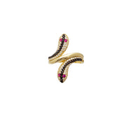 Double Head Snake Ring (14K)