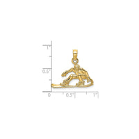 Snowboarder Pendant (14K)
