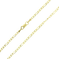 Solid Figaro Anklet Bracelet (14K).