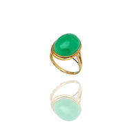 Solitaire Jade Ring (14K)
