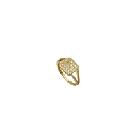 Square CZ Ring (14K)
