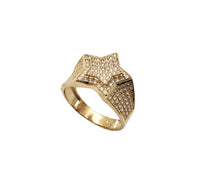 Iced-Out Star Ring (14K)