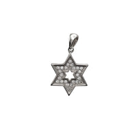 Iced-Out Star David Pendant (Silver)