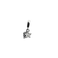 Shooting Star Charm For Bracelet (Silver)