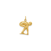 Swimmer Man Pendant (14K)