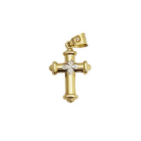 Puffy Hydrant Cross Pendant (14K)
