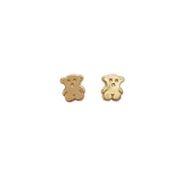 Teddy Bear Stud Earrings (14K)
