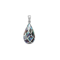Teardrop Abalone Pendant (Silver)