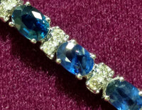 Sapphire and Diamond Bracelet 14K - Lucky Diamond 恆福珠寶金行 New York City 169 Canal Street 10013 Jewelry store Playboi Charlie Chinatown @luckydiamondny 2124311180