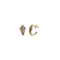 Trapezoid Diamond Earrings (10K)
