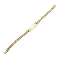 Tricolor Gold Valentino ID Bracelet (14K).