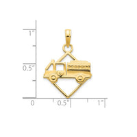 Fire Truck Pendant (14K)