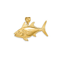 Solid Tuna Fish Pendant (14K)