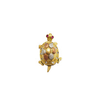 Tricolor Turtle Pendant (10K)