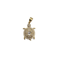 Iced-Out Turtle Pendant (14K)