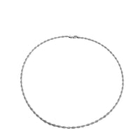 Diamond-Cut Twist Omega Necklace (18K)