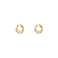 Twist Hoop Earrings (14K)