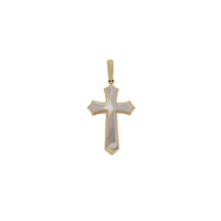 Two Tone Cross Pendant (14K)