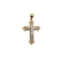 Two-Tone Crucifix Pendant (14K)