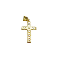 Double-Sided Array of Crosses Pendant (14K)
