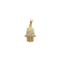 Two Tone Hamsa Pendant (14K)