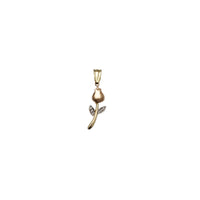 Tricolor Rose Pendant (14K)