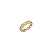 Diamond Open Cuban Yellow Gold (14K)