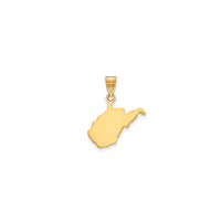 Plain West Virginia State Pendant (14K)