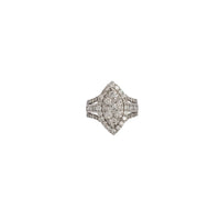 Diamond Iced-Out Marquise Cluster Ring (14K)