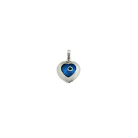 Heart-Shaped Evil Eye Pendant (14K)