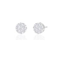 Diamond Honeycomb Earrings (14K)