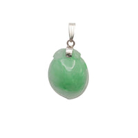 【寿桃】Jade Longevity Peach Pendant (14K)