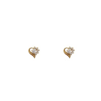 Heart Stud Earrings (14K)