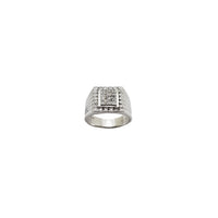 Square Shape Cubic Zirconia Ring (14K)