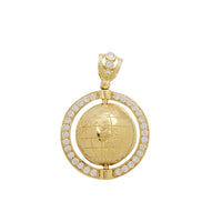 3D Moveable World Pendant (10K)